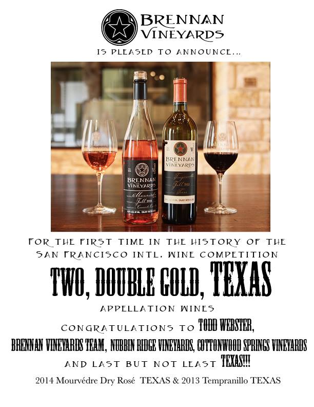 texas wines, Texas Hill country wine winners